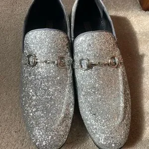 Bravo | Shoes | Bravo Silver Sparkle Dress Shoes | Poshmark display picture 2